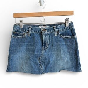 Abercrombie & Fitch Denim Mini Skirt Y2K Vintage Size 00  Made in USA